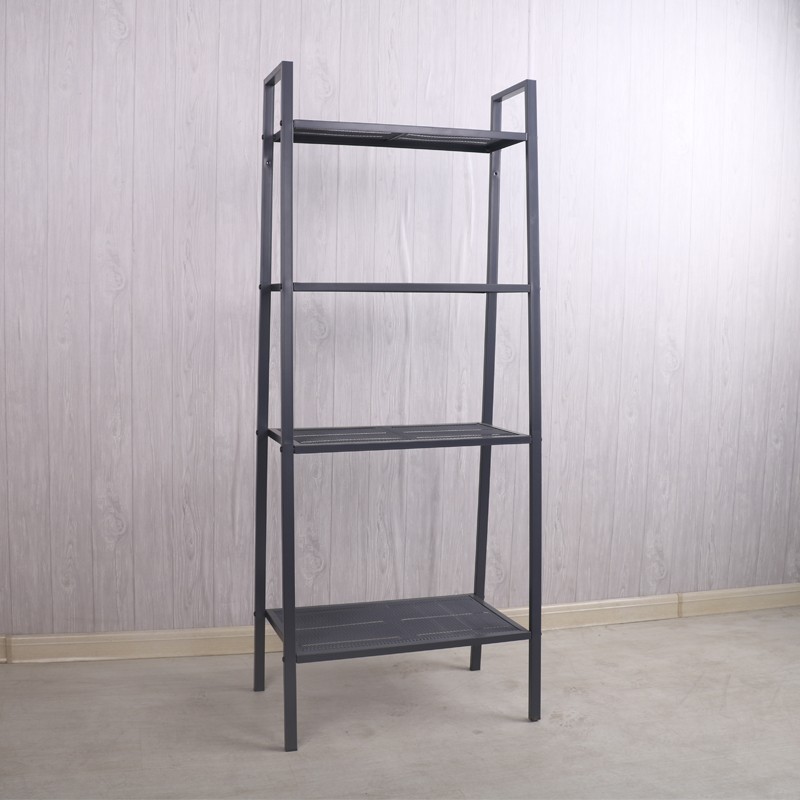 4 tier metal storage shelf lader book shelf 