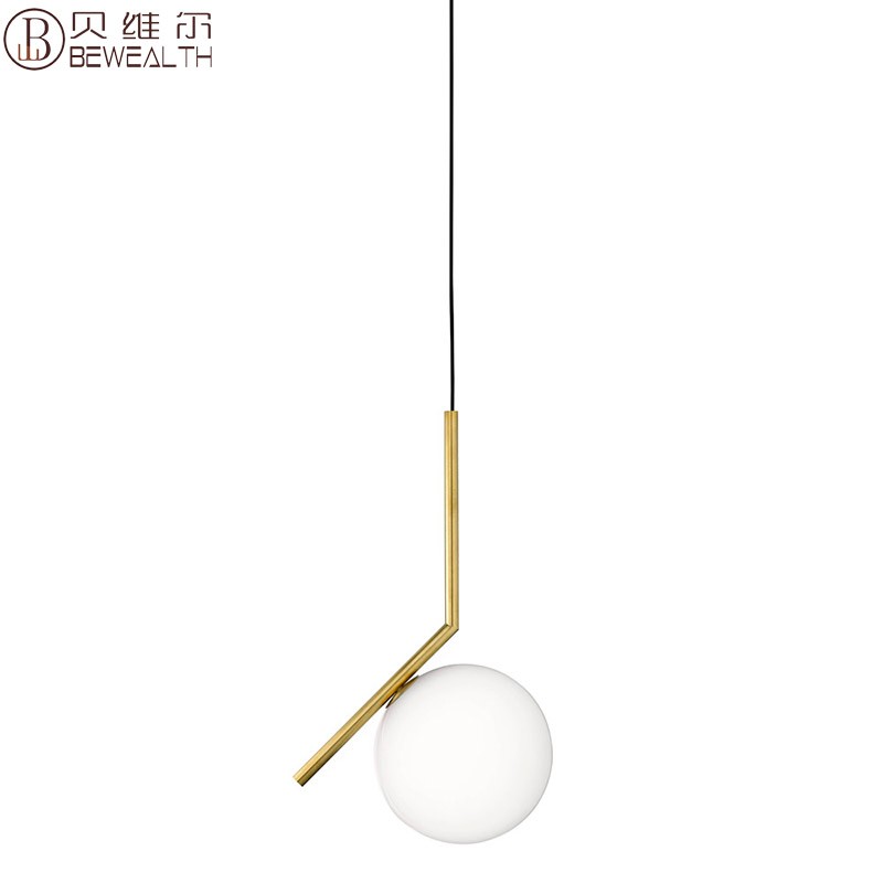 Nordic Gold Ball Glass Pendant lamp high quality hanging light BP9156S