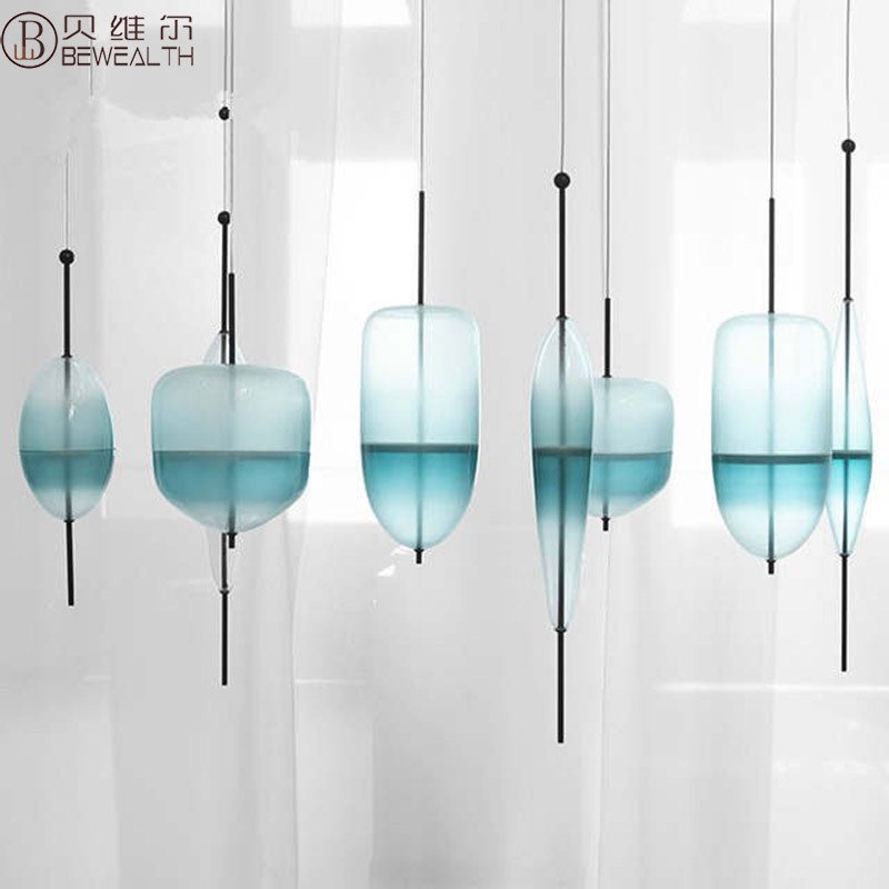 BEWEALTH Modern Pendant Lamp LED Series Blue White Pendant light BP7284