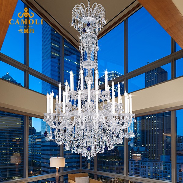 living room  big size crystal chandelier 