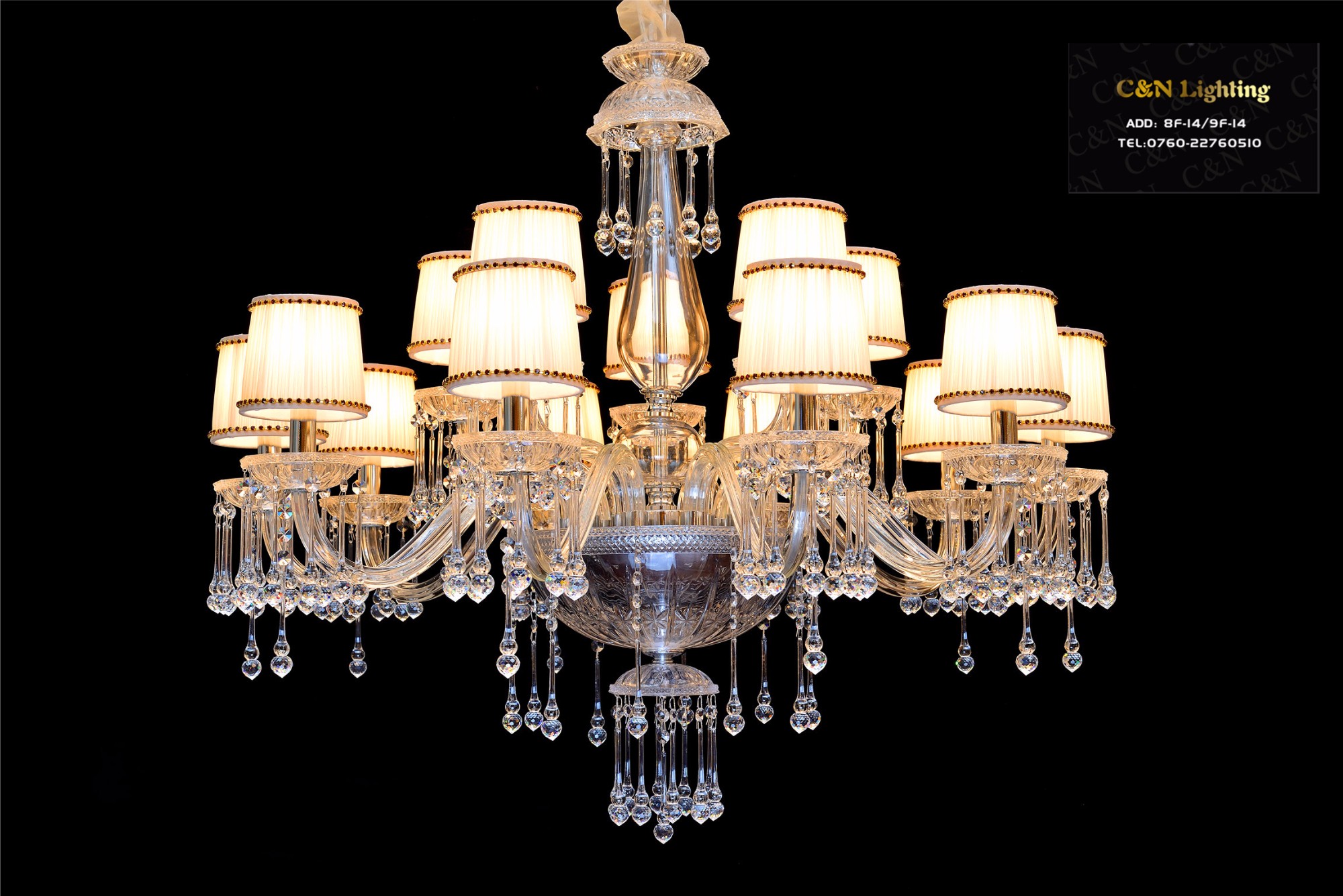 High grade glass cover crystal lighting