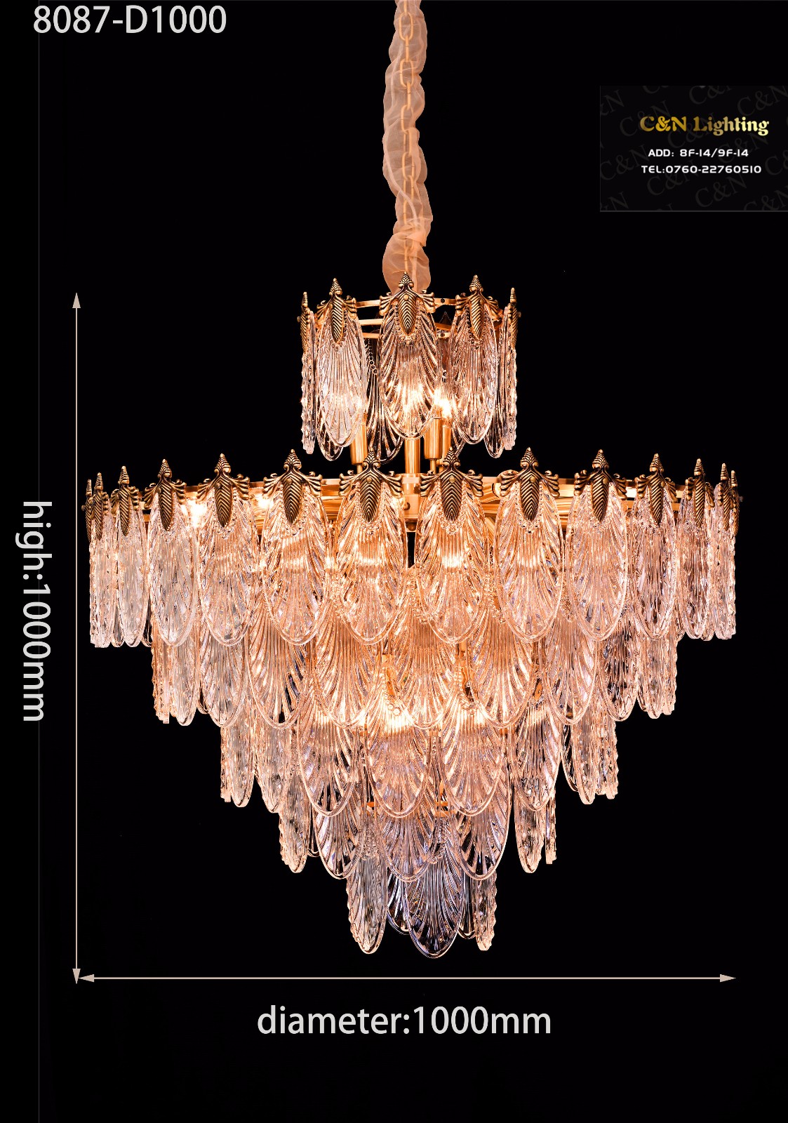 High grade villa Crystal Chandelier