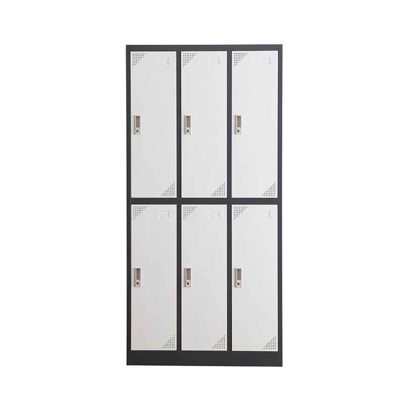 High quality metal storage modern design metal  6 doors locker 