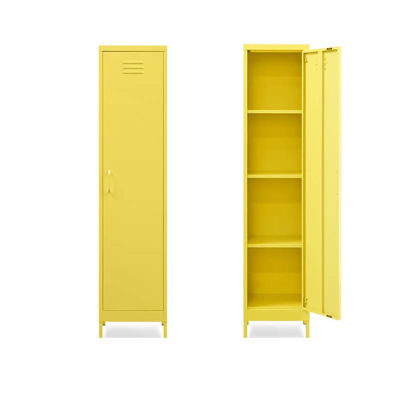 Saving space single door mulit compartment steel storage locker cabinet 