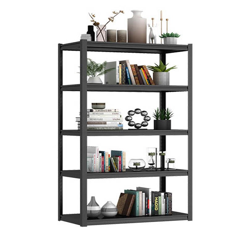 Durable knock down flooring steel five layer goods storage shelf rack