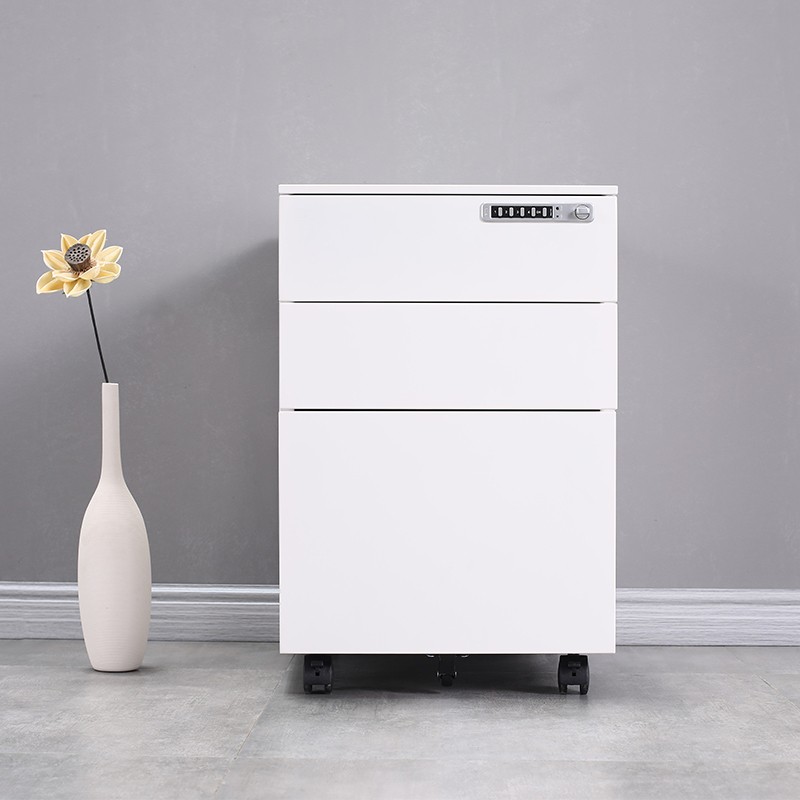 Digital locks steel 3 drawers storage mobile files cabinet 