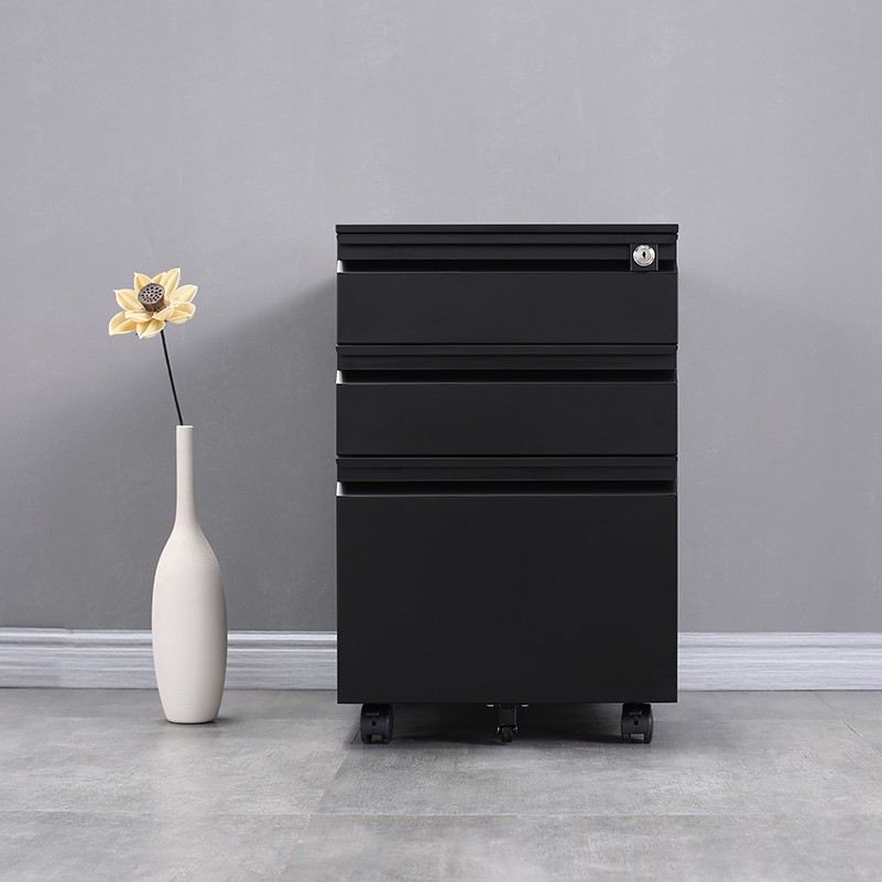 Modern design Office Equipment black File steel Cabinet storage drawers