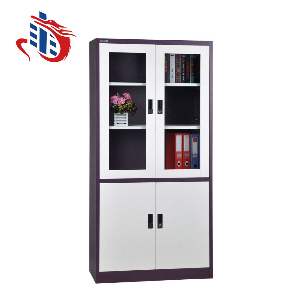 Half glass half steel cabinet SC-H8