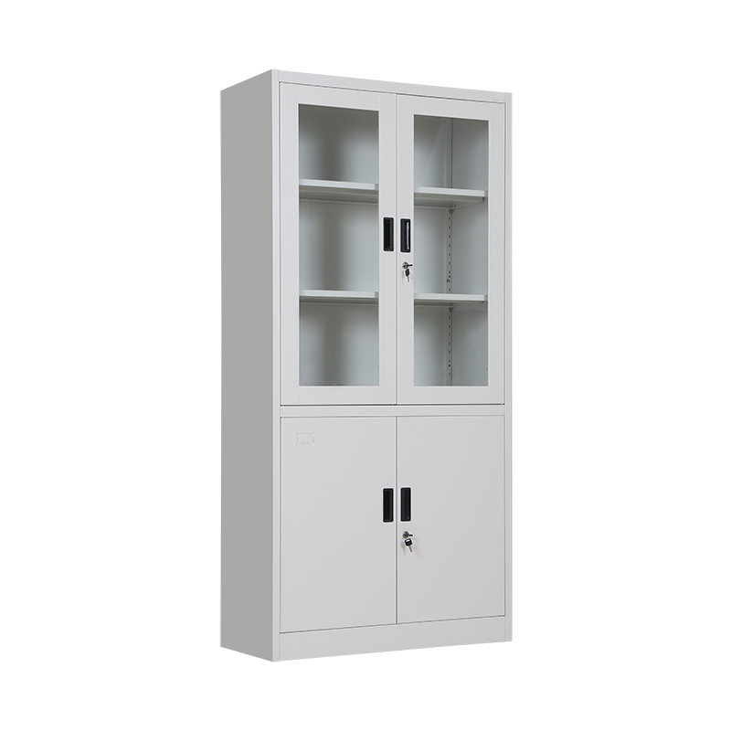 Glass door office cupboard filing and storage Stationery Cabinet