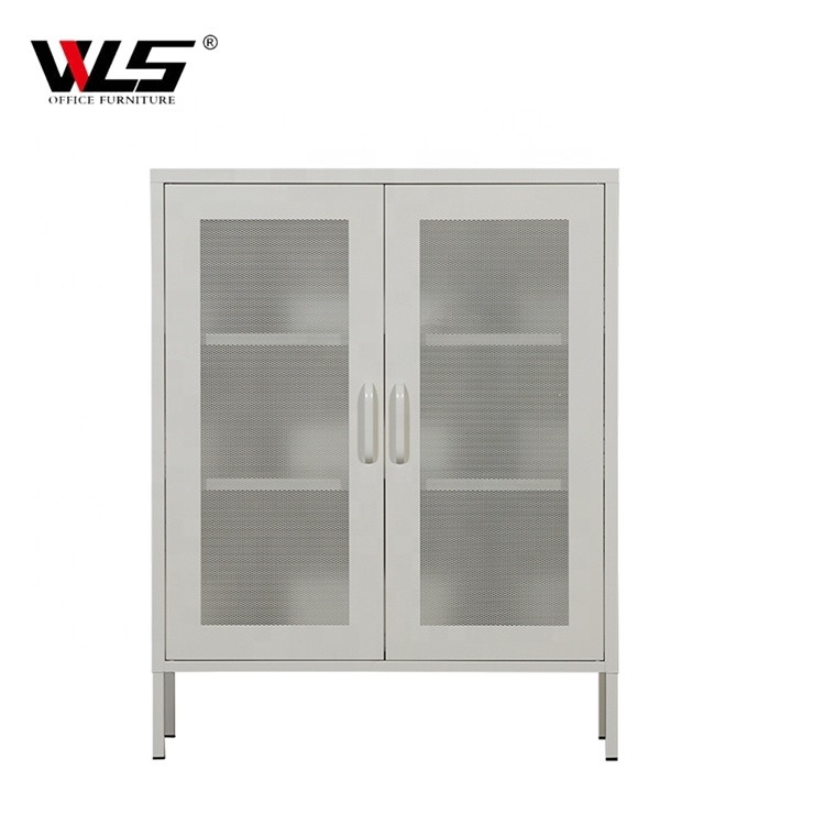 Mesh door sideboard cabinet