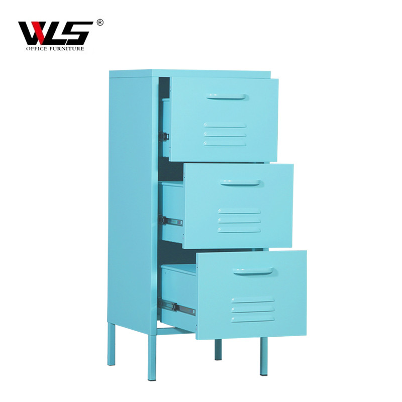 Vertical 3 drawer sideboard cabinet for kid's toys clothes storage