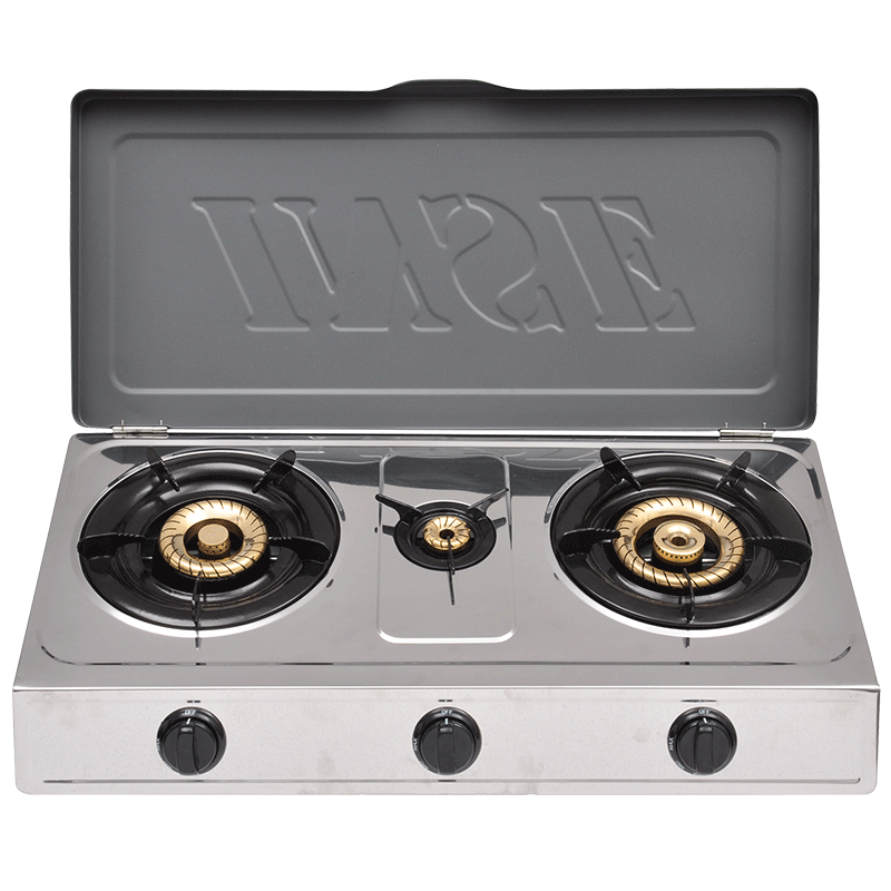 INSE 3 Burners Stainless Steel Gas Stove 3-303