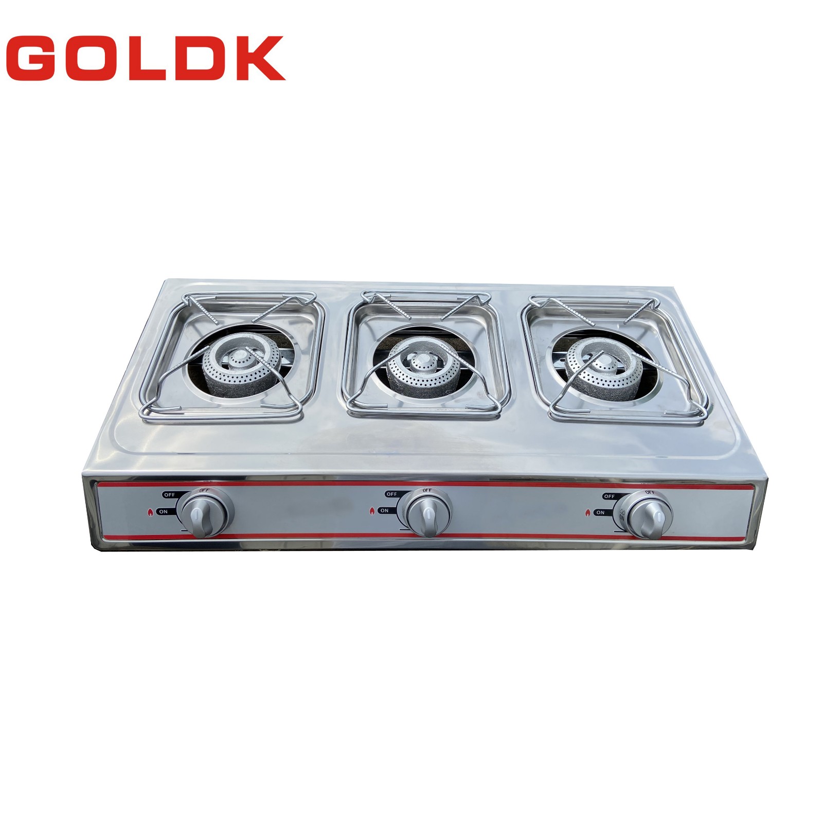 Home Appliance Tabletop Three Gas Stove T621 Burner