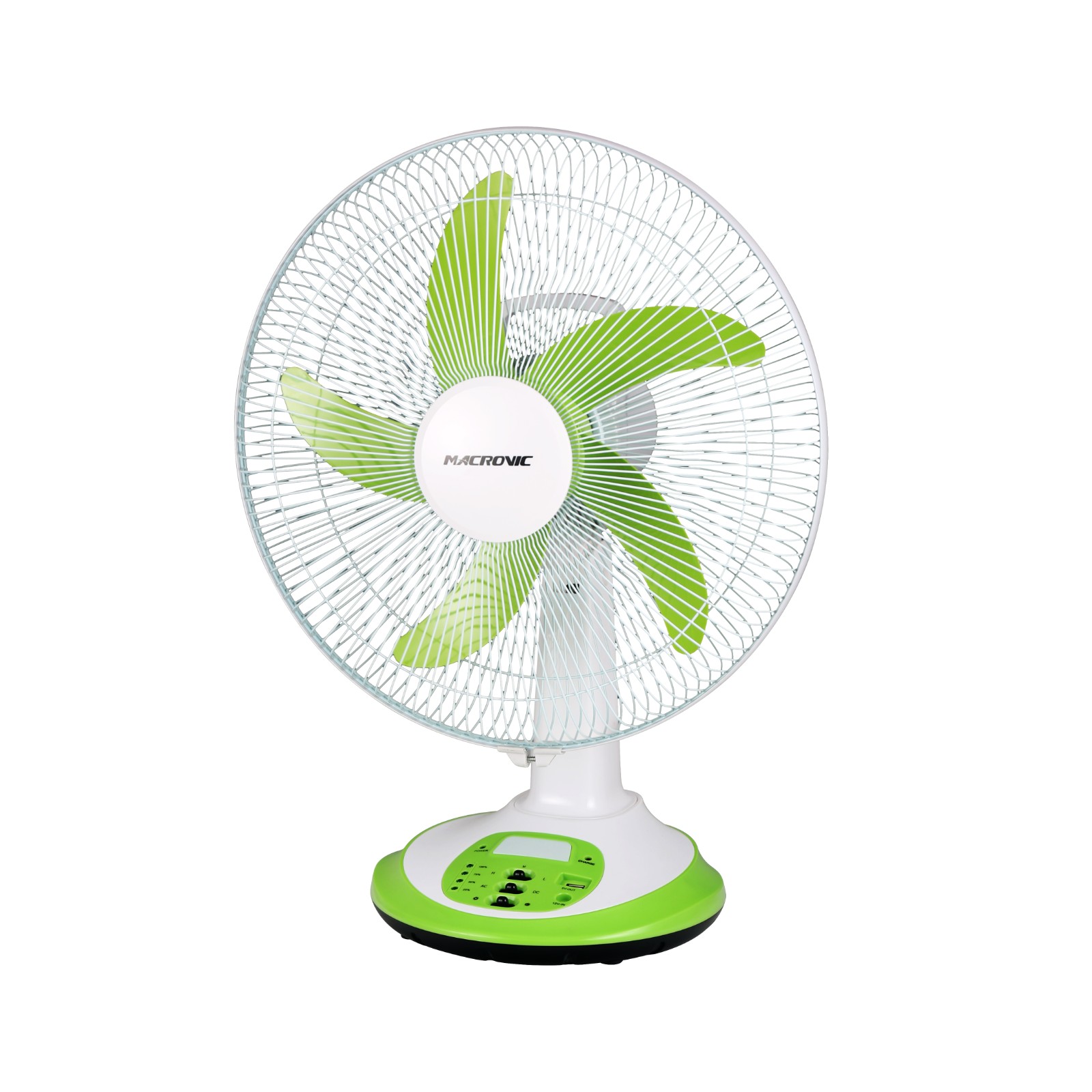 Portable 16 Inch Oscillating Rechargeable Table DC/AC Fan For Home