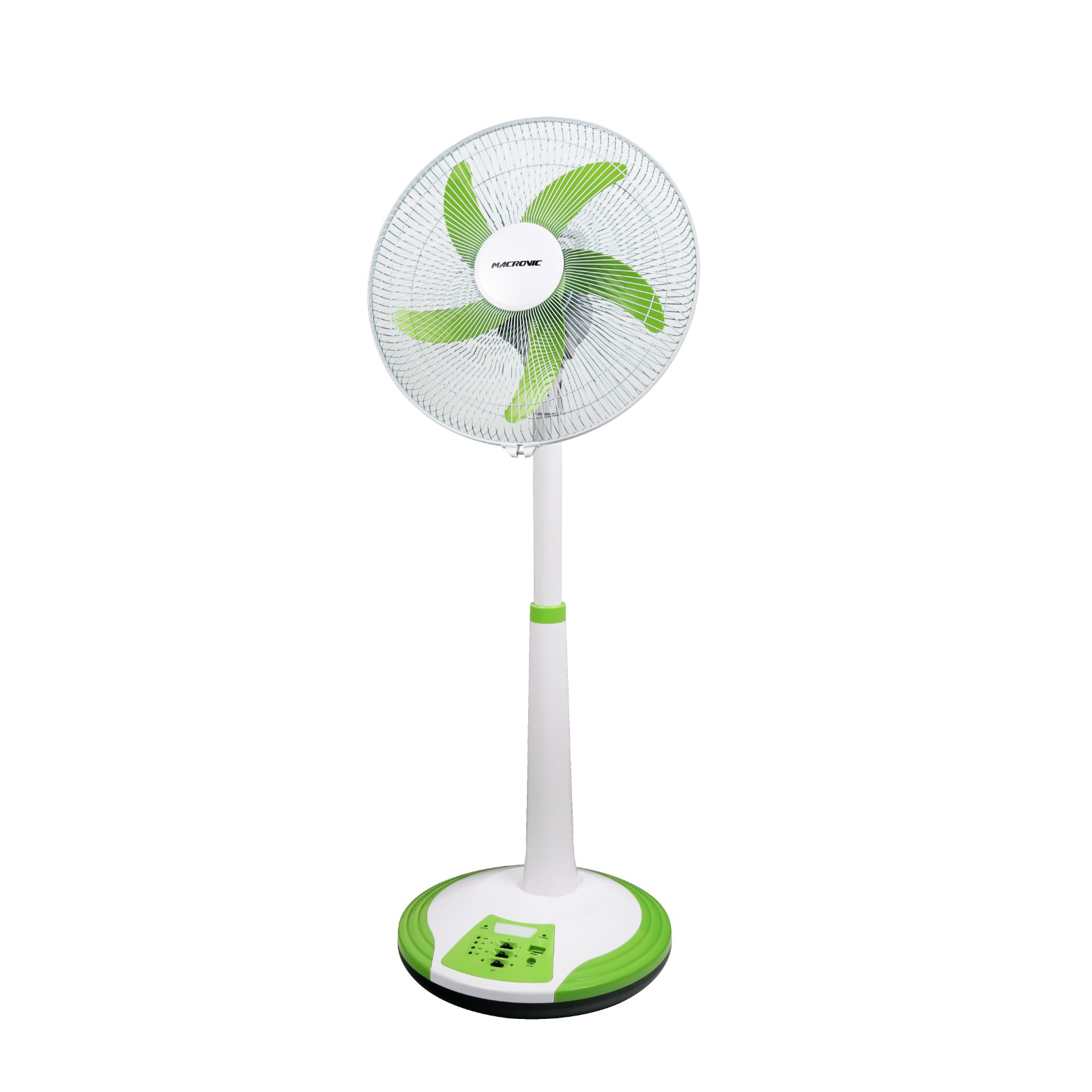 16 inch 3-speed oscillating electric rechargeable table fan for home