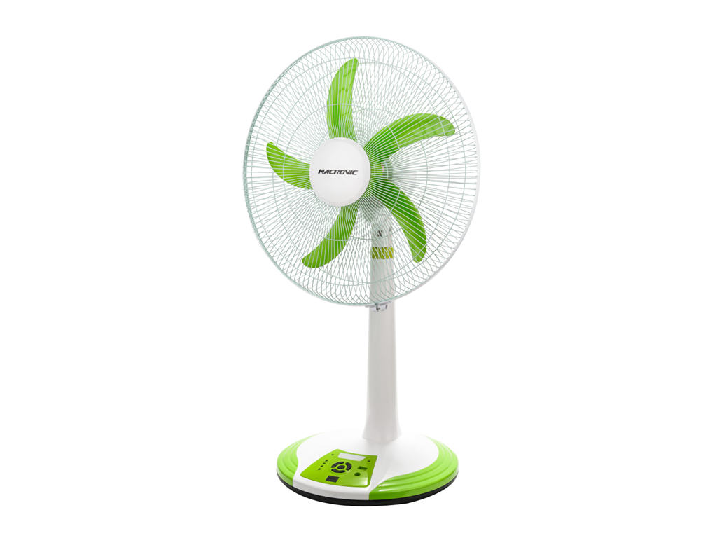 China 12V 18 inch Solar Rechargeable Table  Fan With Led light