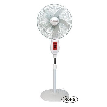  Emergency AC/DC High Speed 1300RPM Round Base Rechargeable  Fan