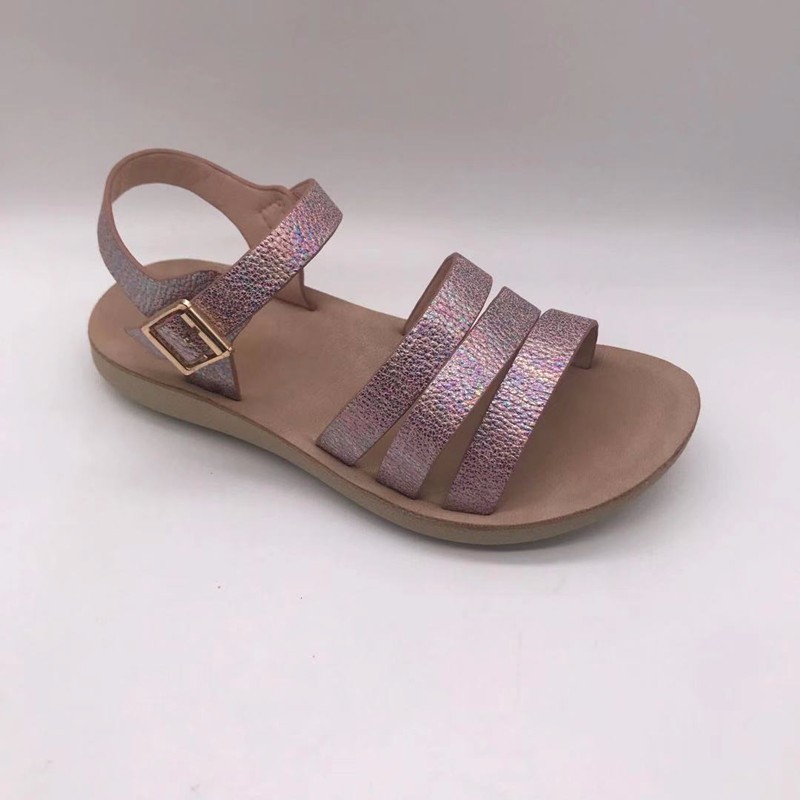 Girls' sandals injection Pu soft bottom anti slip