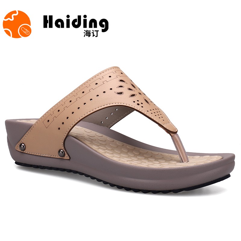 OEM brand clip toe casual comfortable mother sandals female