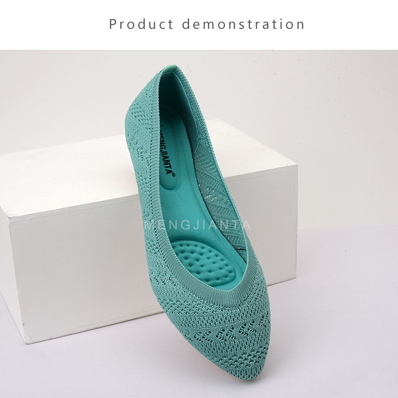 Flying weaving flat shoes  ZS-703