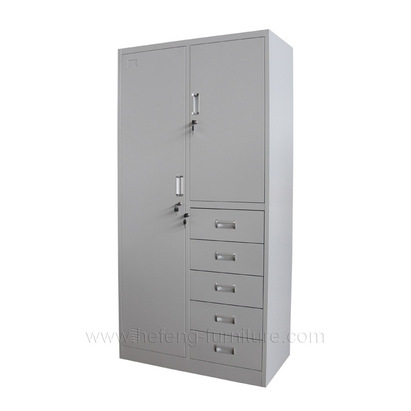 Good Quality Wardrobe 2 Door and 5 Drawer Cabinet