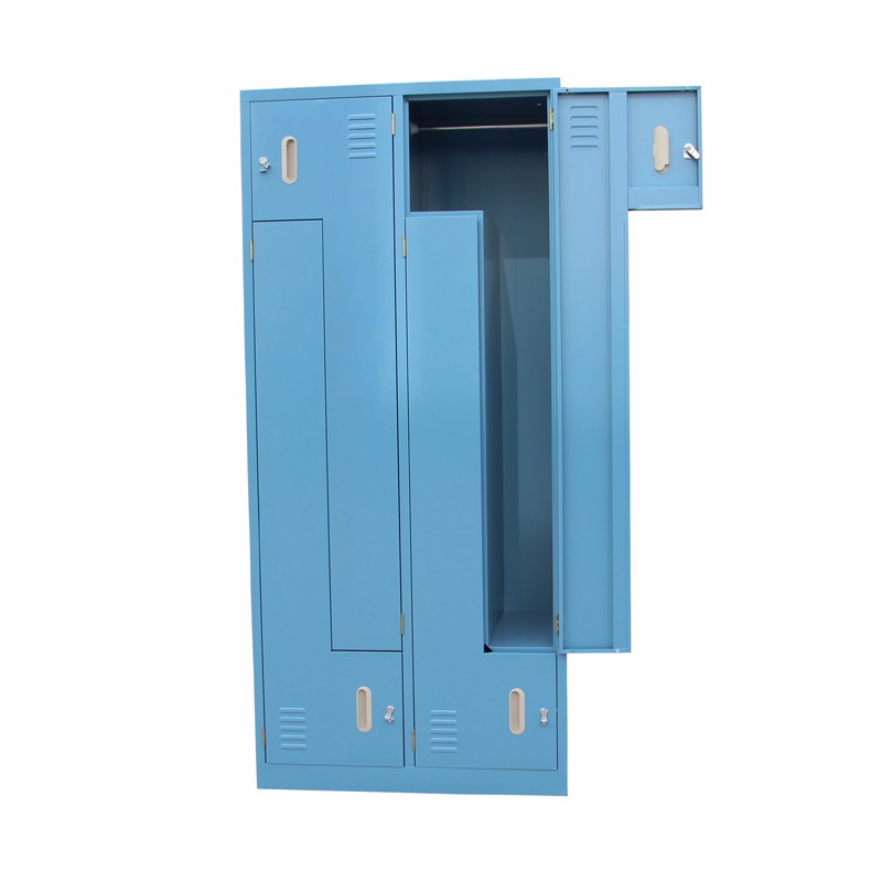 4 Door Z-Shaped Clothing Storage Lockers For Changing Room 