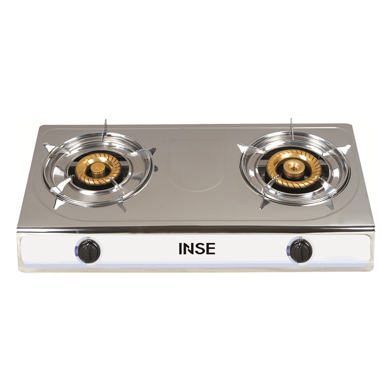 INSE Table top gas stove/gas cooker /Stainless steel/2 burners/ 2-968A