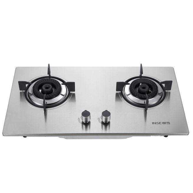 INSE Stainless steel  Built-in gas hob/2burners/Q1608(G)