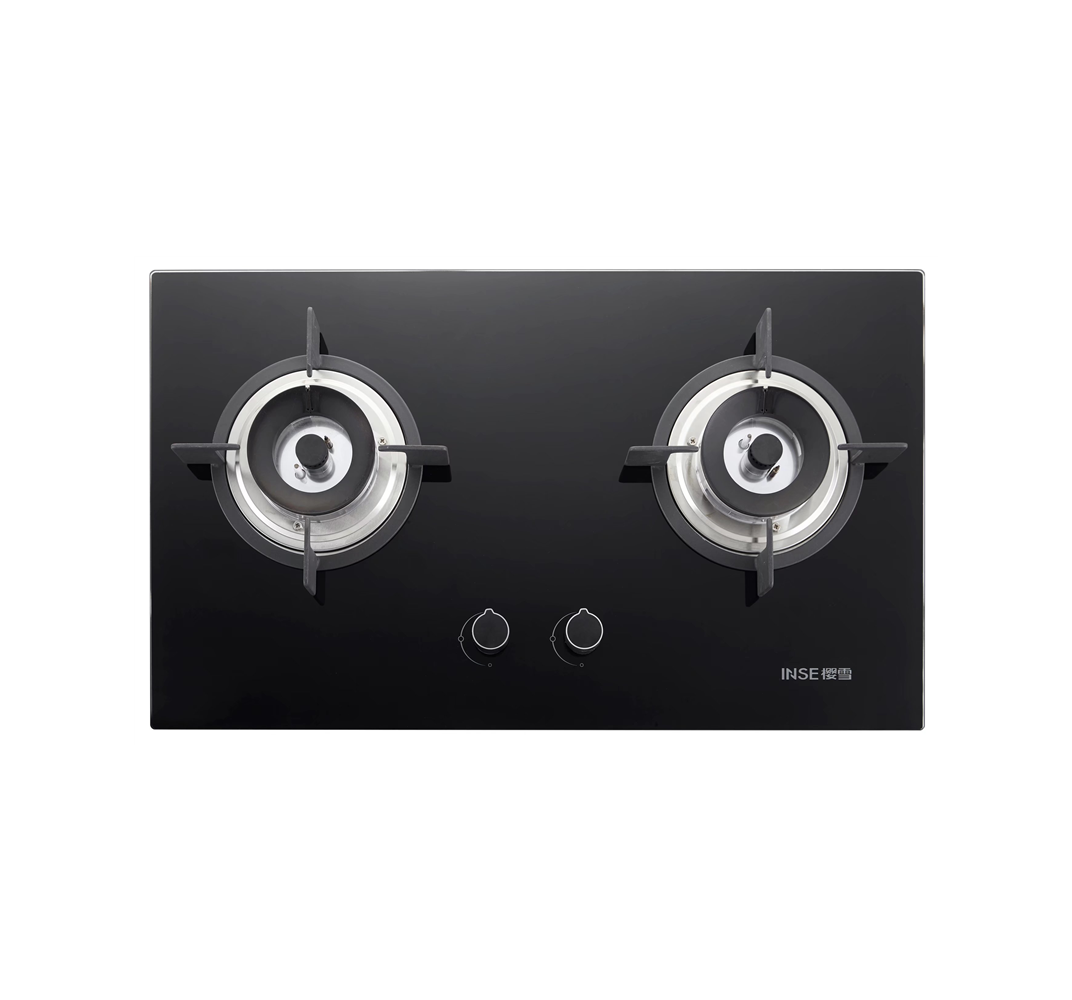 INSE Built-in gas hob/Tempered Glass /2burners/Q1807(B)