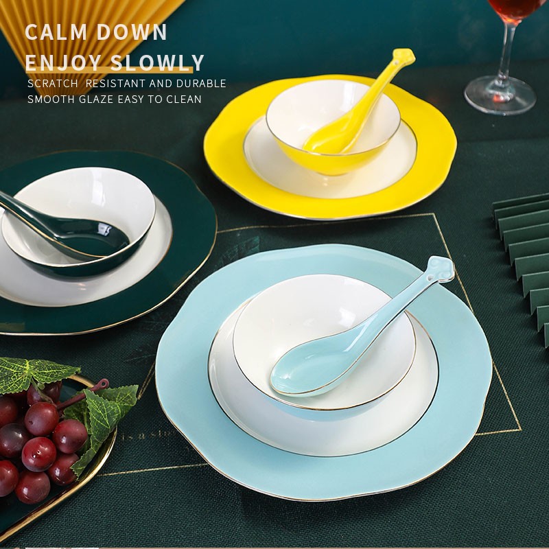 Ceramic Tableware Dinnerware Set for Home Kitchen