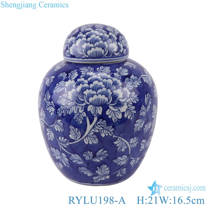 blue and white ice plum pattern porcelain tea pot