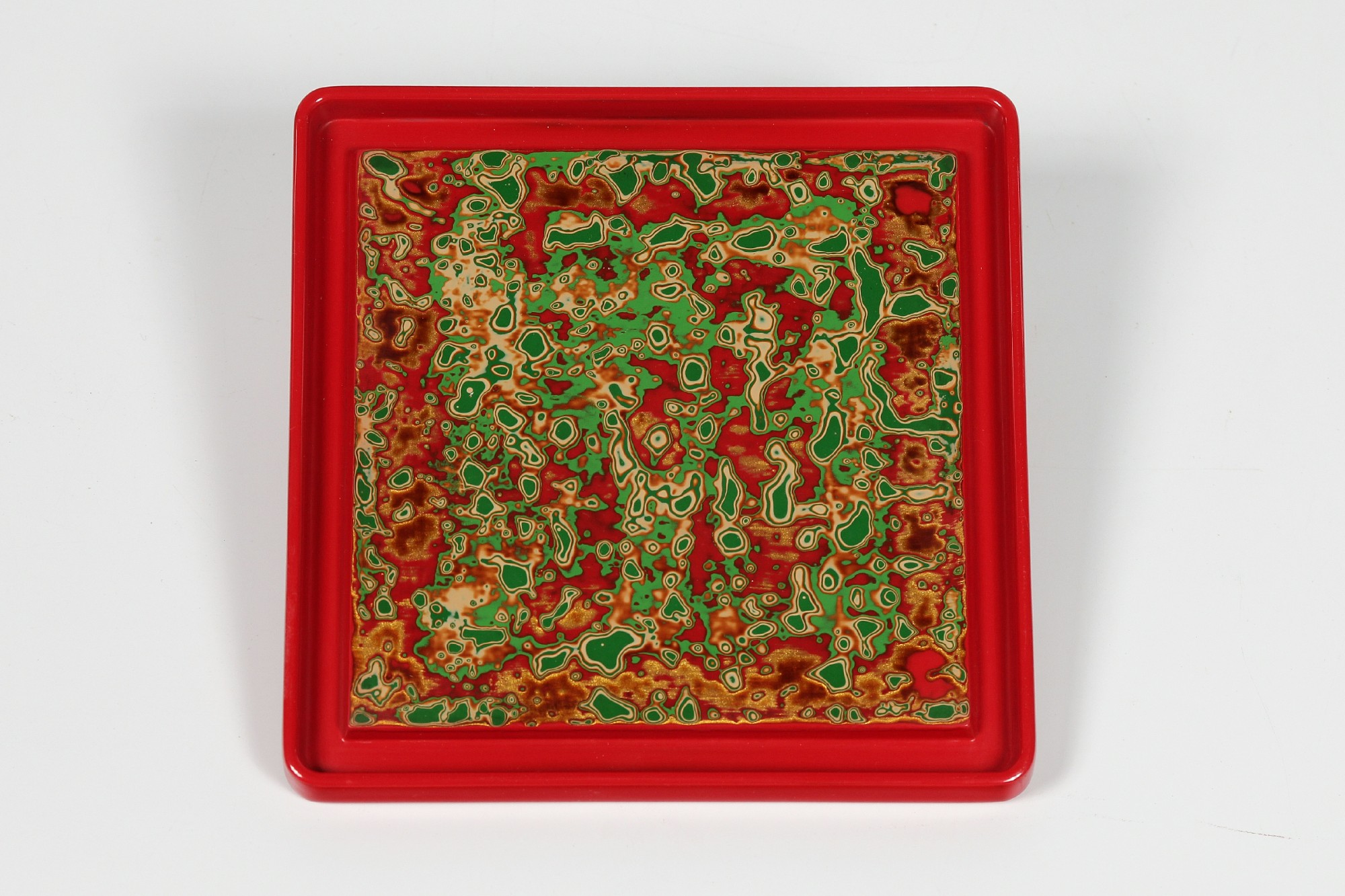 Oriental lacquer teaboard