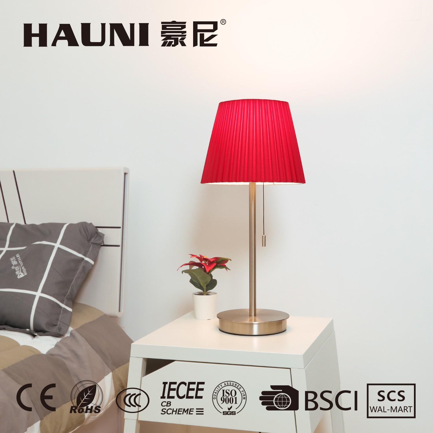 Simple Design Unique Luxury Bedroom Decorative Nordic Fabric Table Lamp