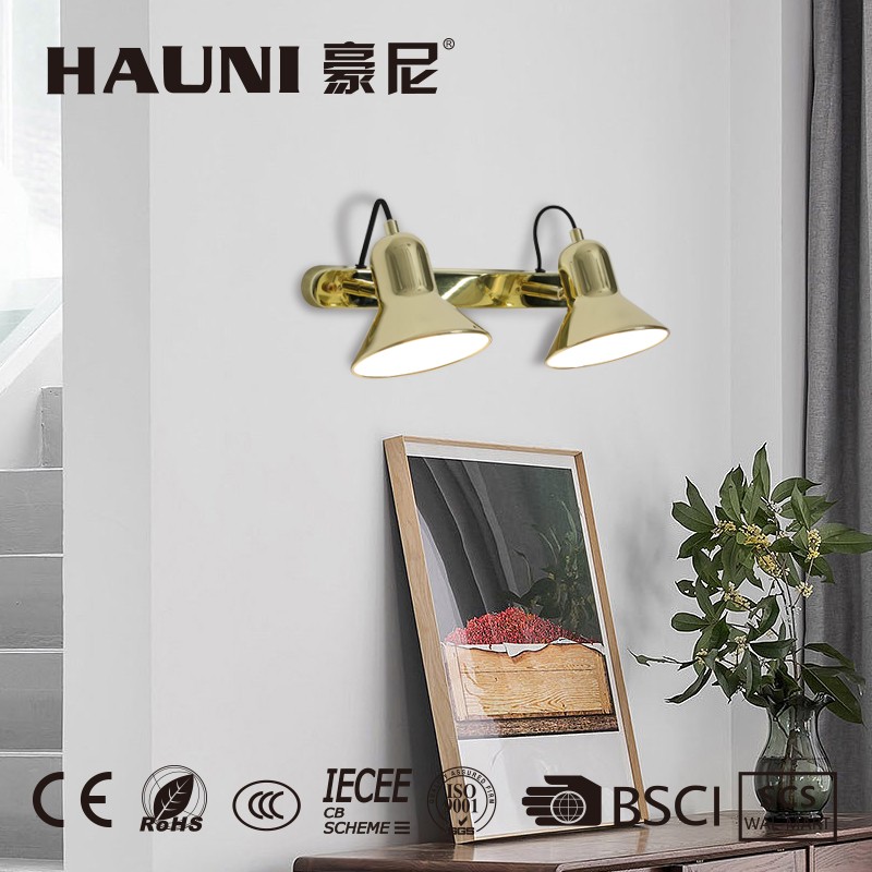 Decoration Hotel Bedside Flexible Reading Lamp Luxury Style Wall Lamp